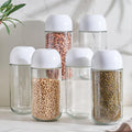 Set of 6 Glass Storage Jars - 800 ml