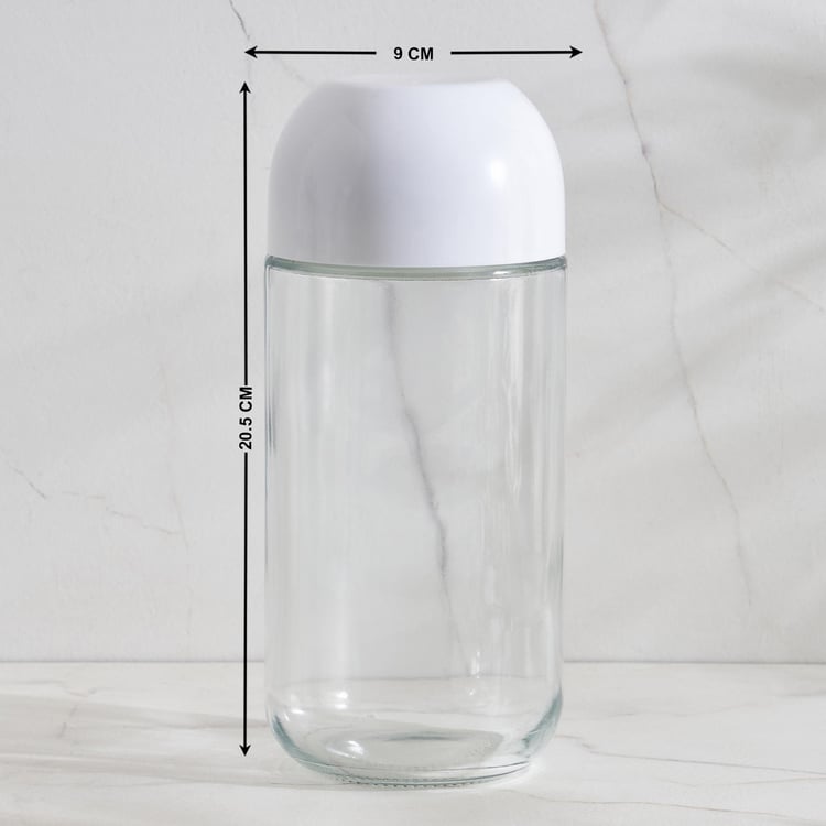 Set of 6 Glass Storage Jars - 800 ml