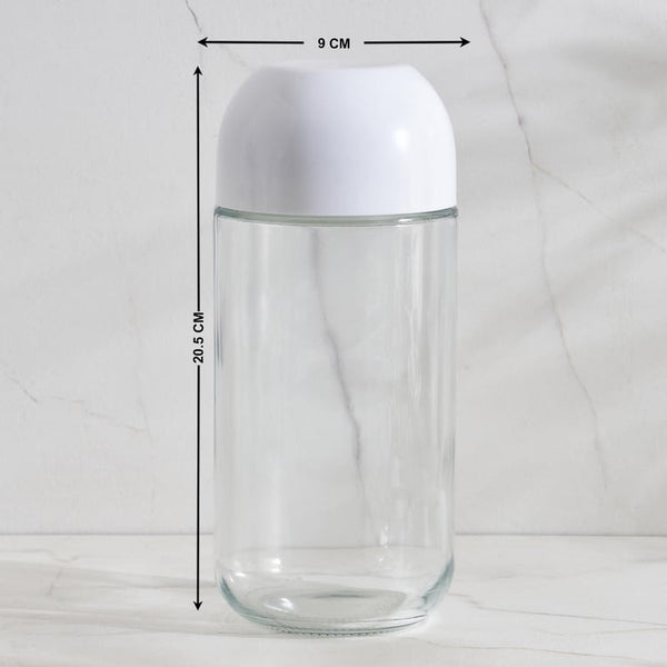 Set of 6 Glass Storage Jars - 800 ml