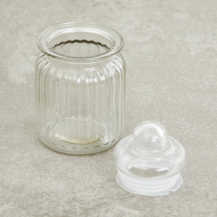 et of 6 Glass Storage Jars - 250ml