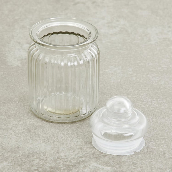 et of 6 Glass Storage Jars - 250ml