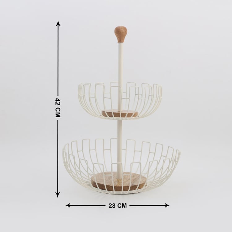 ron 2-Tier Fruit Basket
