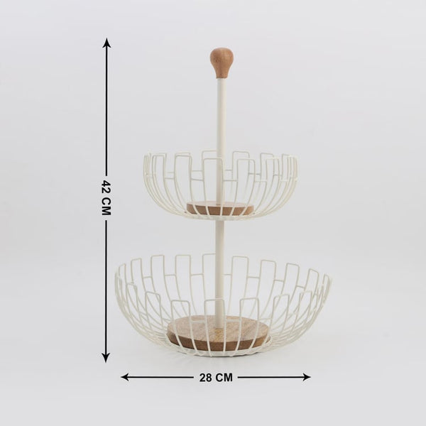 ron 2-Tier Fruit Basket