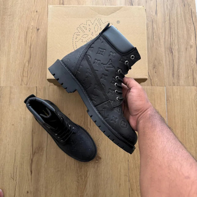 NUBUCK LEATHER BLACK BOOT (NLBB01)