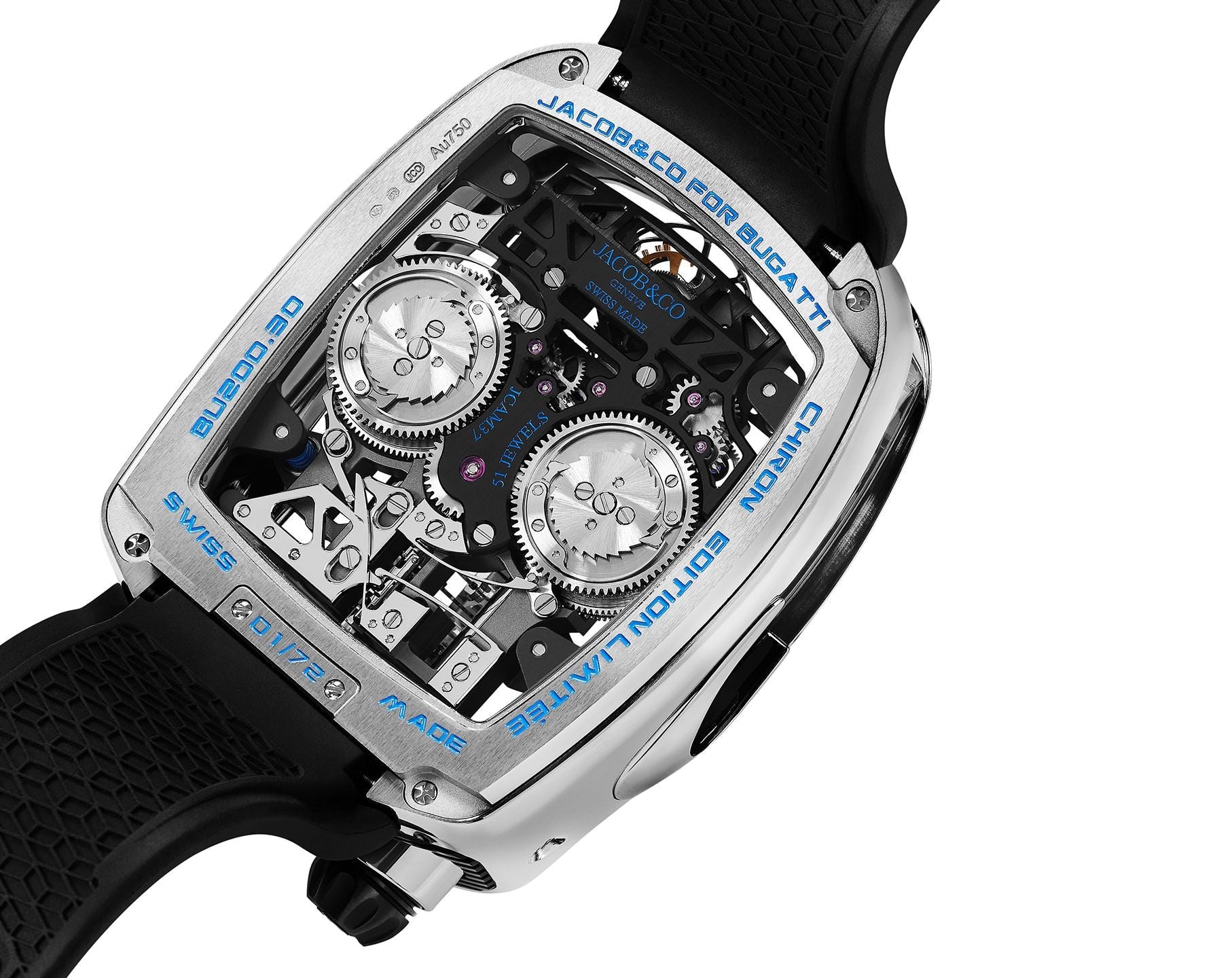 Bugatti Chiron Tourbillon White Gold