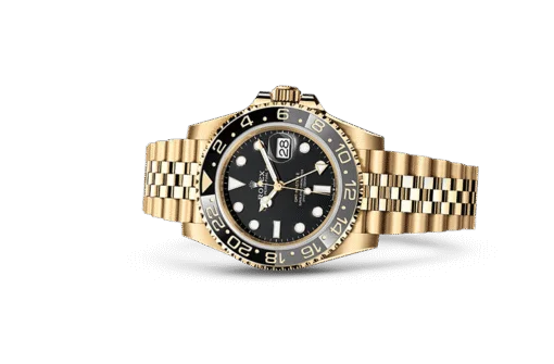 GMT-Master II yellow gold Jubilee bracelet and Black dial