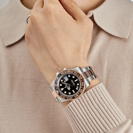 GMT-Master II Everose gold and Black dial.