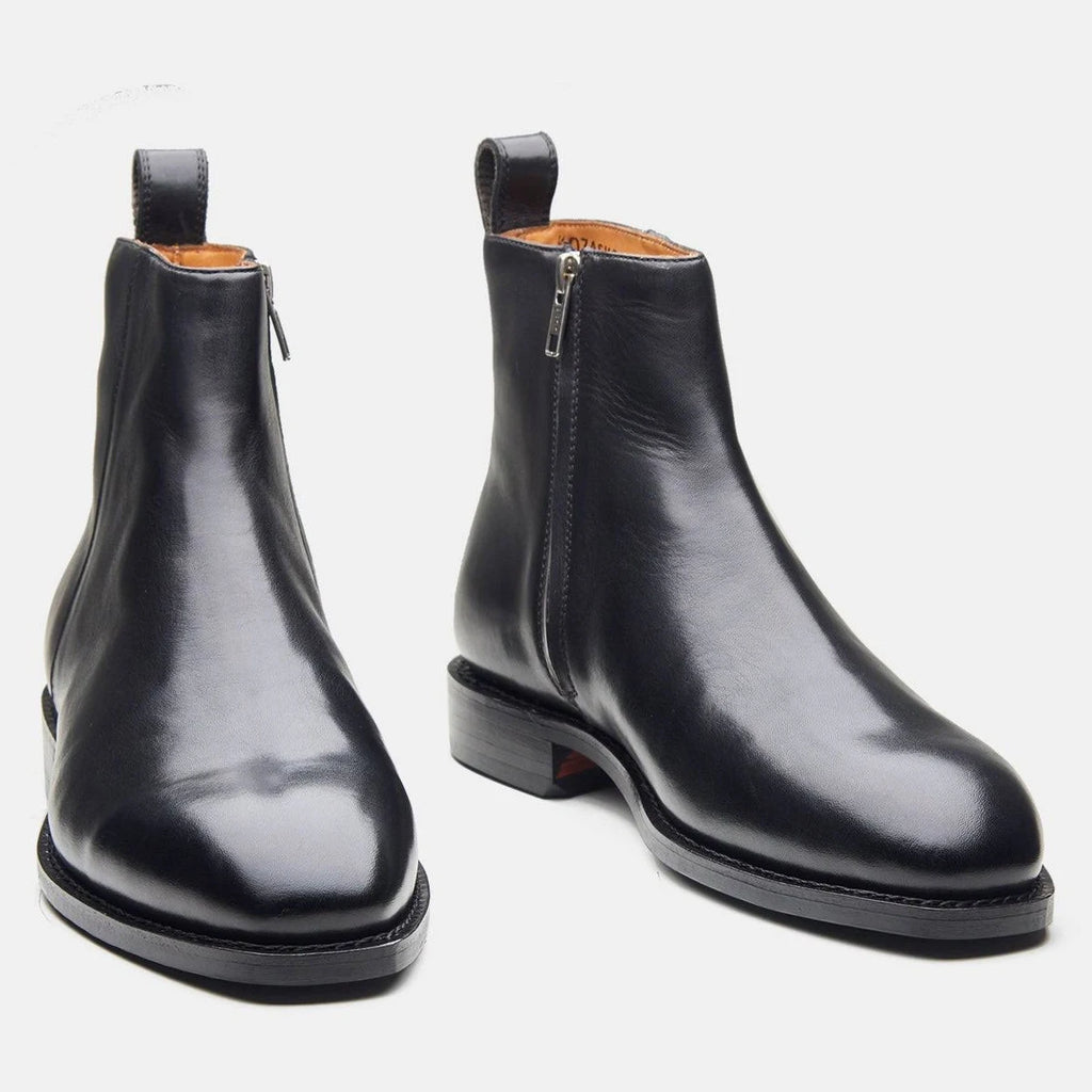 Hand Welted Crust Zipper boot