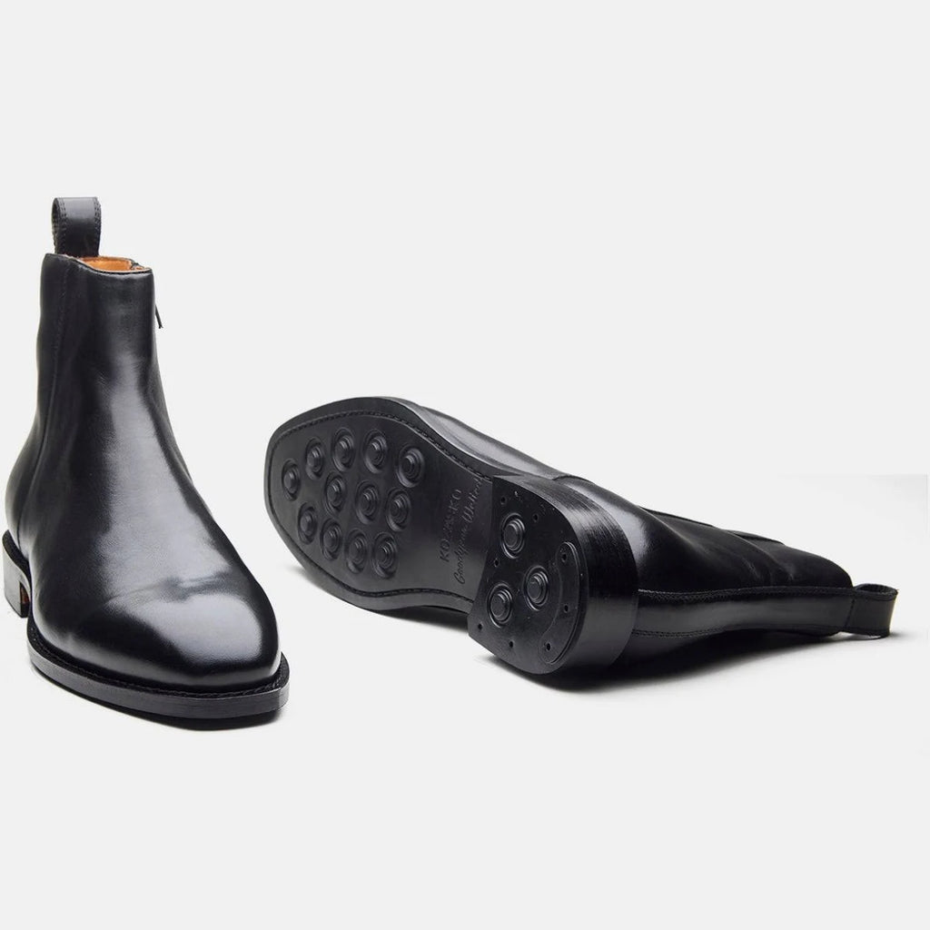 Hand Welted Crust Zipper boot