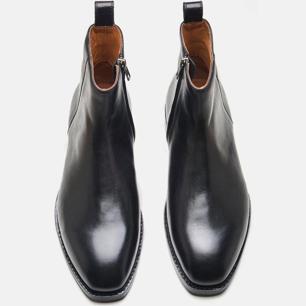Hand Welted Crust Zipper boot